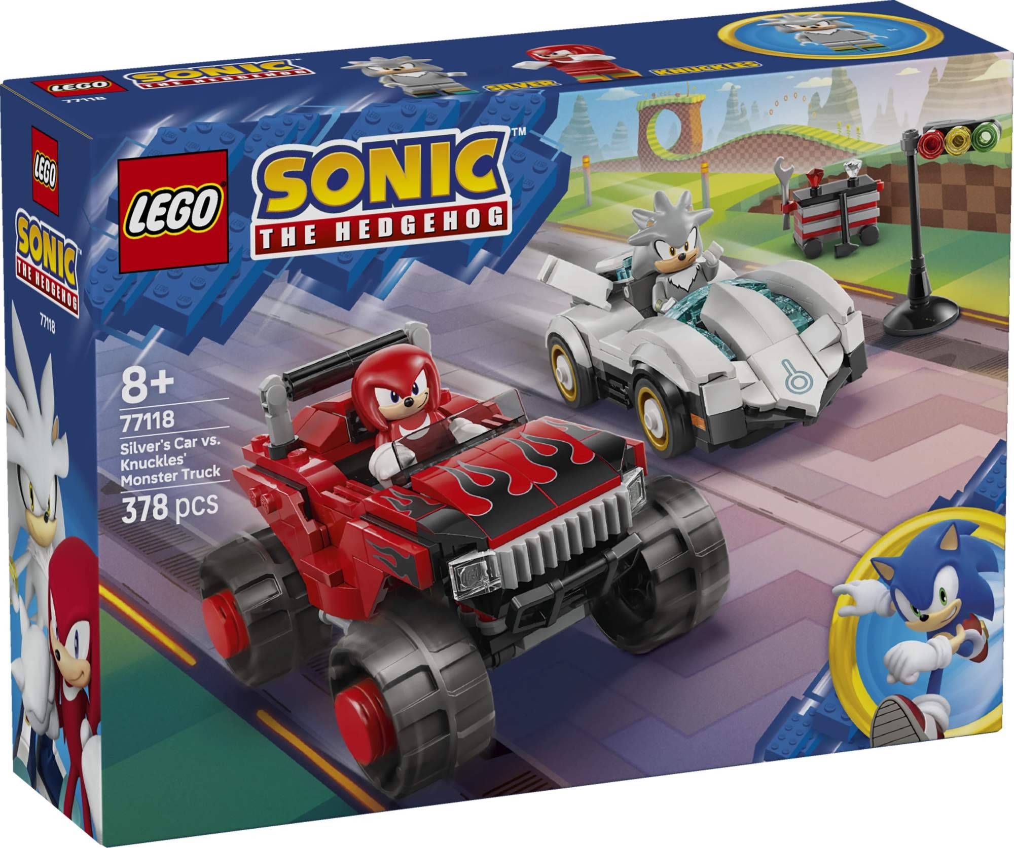 LEGO® Sonic the Hedgehog™ Silvers bil mot Knuckles monstertruck 77118 - LEGO - Leksaksaffären