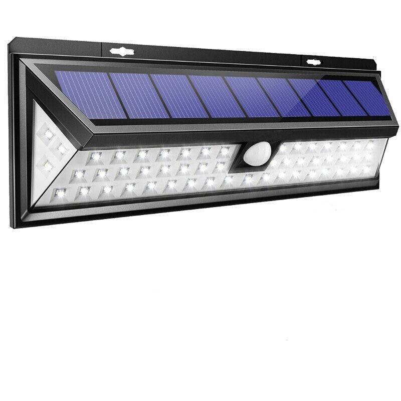 100/118 ledde sol ljus utomhus sol lampa pir rörelse sensor vägg ljus vattentät soldriven solljus för trädgård dekoration - 54d