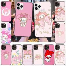 Case for Xiaomi Poco X6 X4 M5 M6 F5 F6 C65 C55 C50 C51 C40 Redmi Note 7 8 14C A3X 13C 12C 11 10A 9C Pro Black Sofe Cover LI27 Cute My Melody Redmi Note 10 Pro kamel