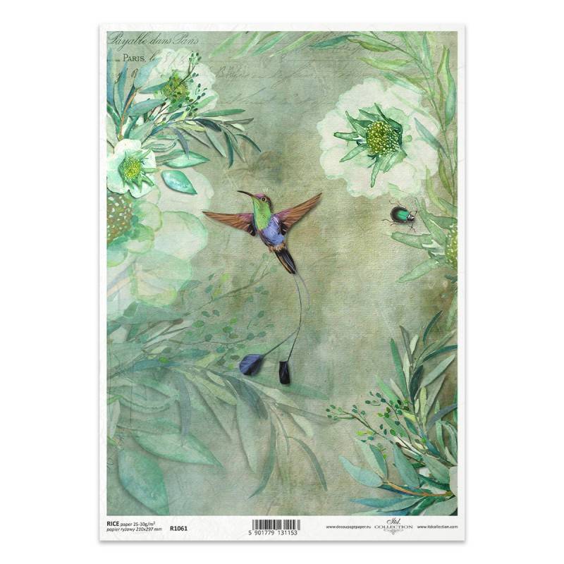 Itd Collection - Rice paper - rispapir - A4 - 1 ark - Kalibri