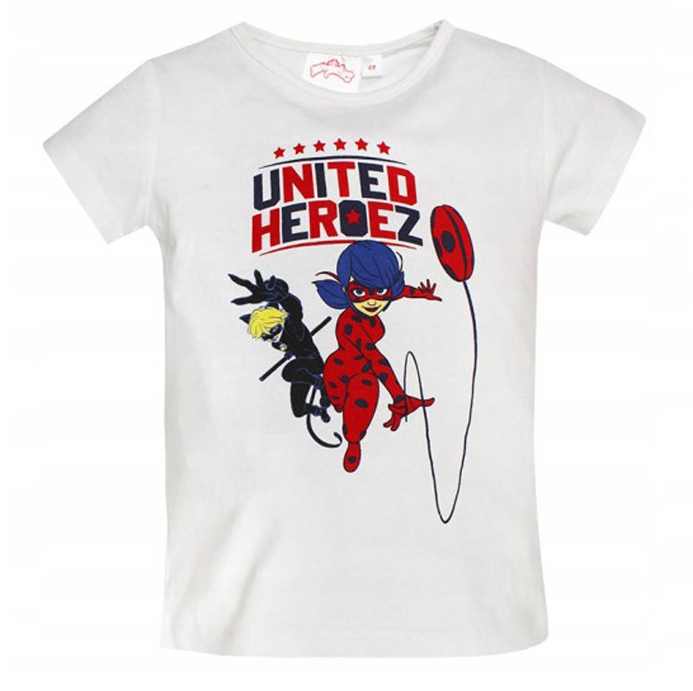 Miraculous Ladybug barnkort t-shirt, storlek 5 år