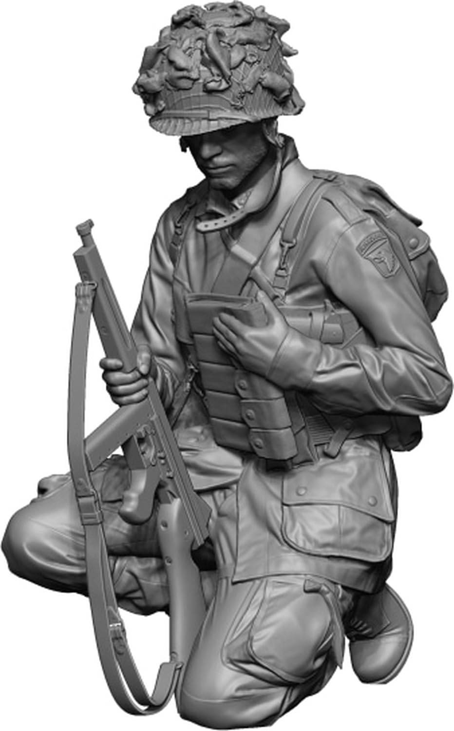 H3 Model 1/35 WWII US Airborne Division Battle of France #2 3D Printer Kit HS35112 (Human)