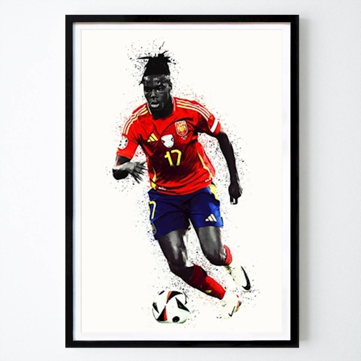 Fotboll Poster: Nico Williams av Ben Snake