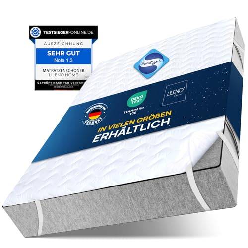 LILENO HOME Matratzenschoner 140x200 cm - Matratzenauflage 140x200 atmungsaktiv u. waschbar- extra weicher Matratzenschoner als Matratzen-Cover u. Schoner für Topper, Boxspringbett u. als Unterbett