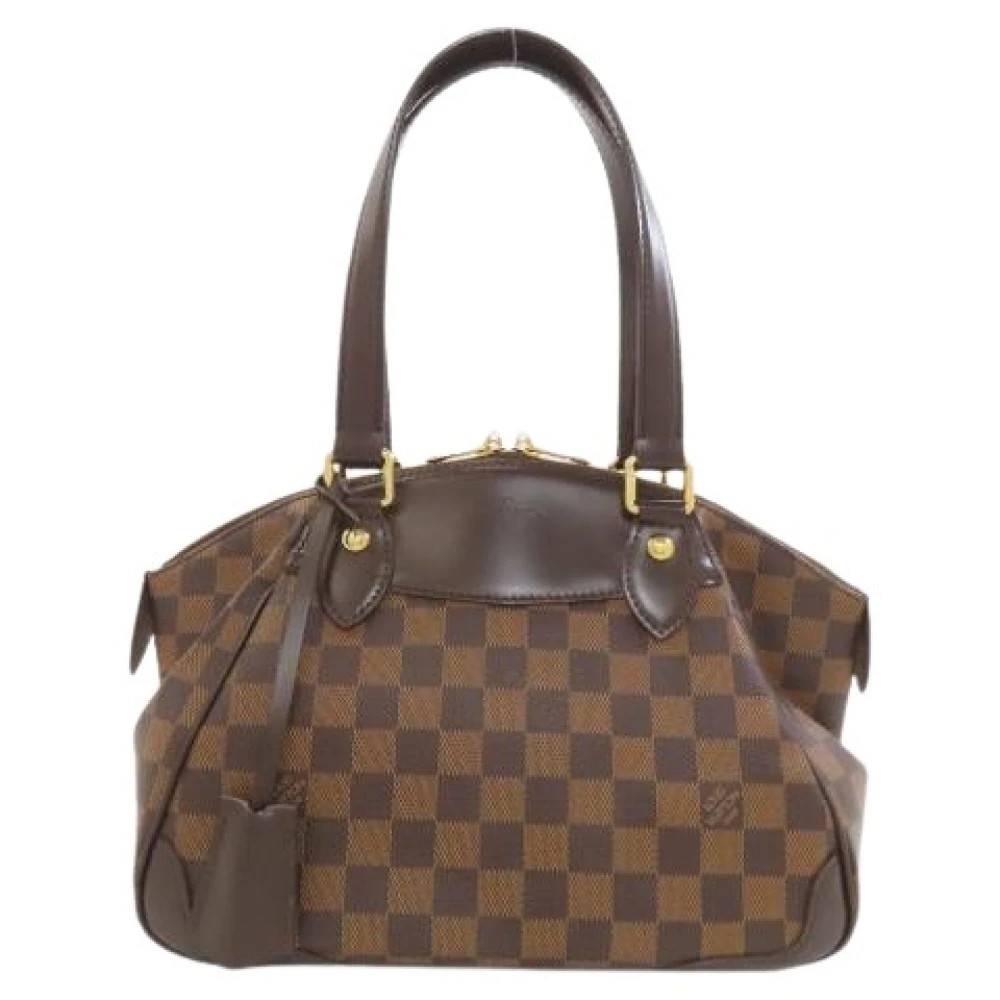 Louis Vuitton Vintage Pre-owned Damier Canvas Håndtaske - Vintage - Dame - Brun - ONE SIZE -