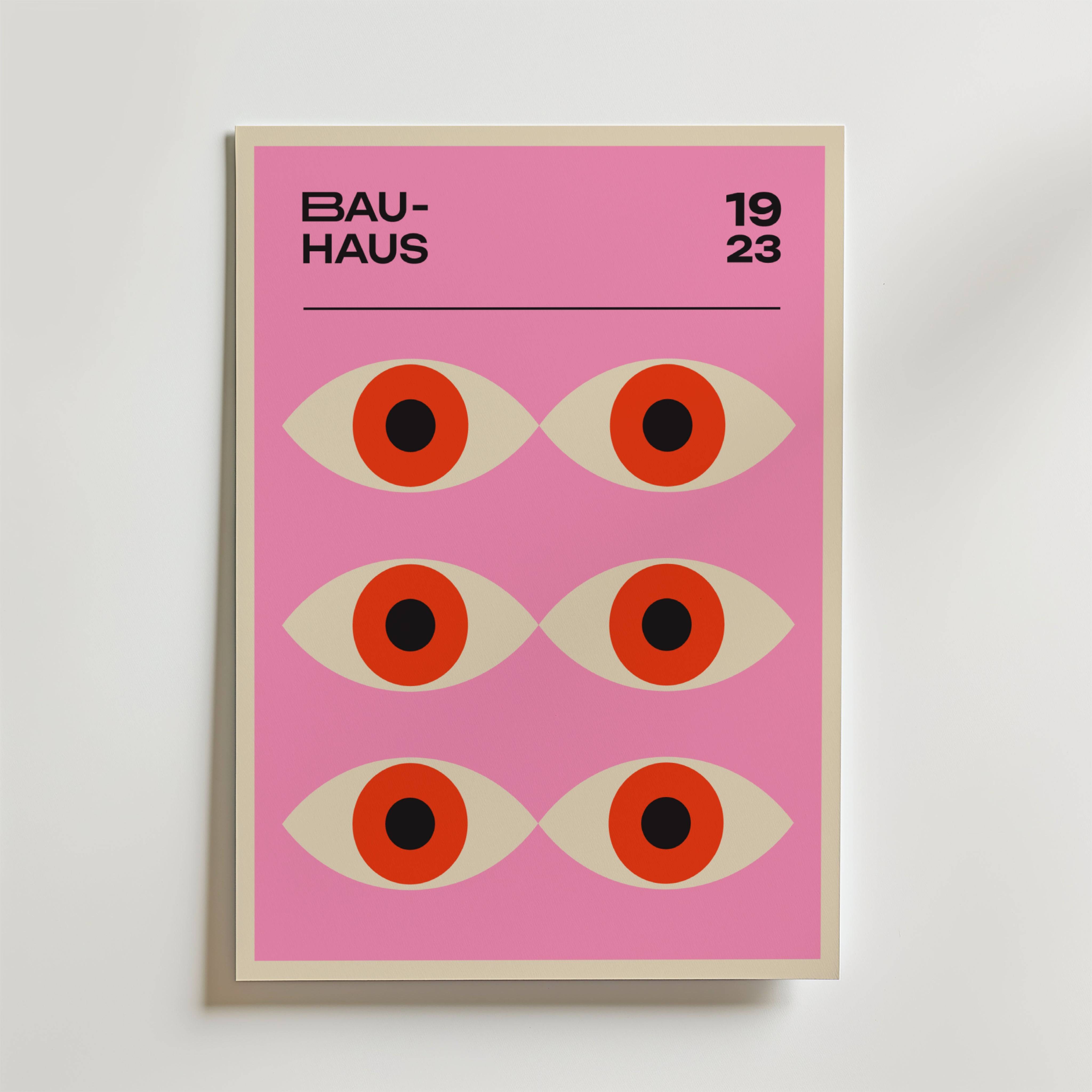 Bauhaus Gaze Poster - Premium Canvas 70x100 cm
