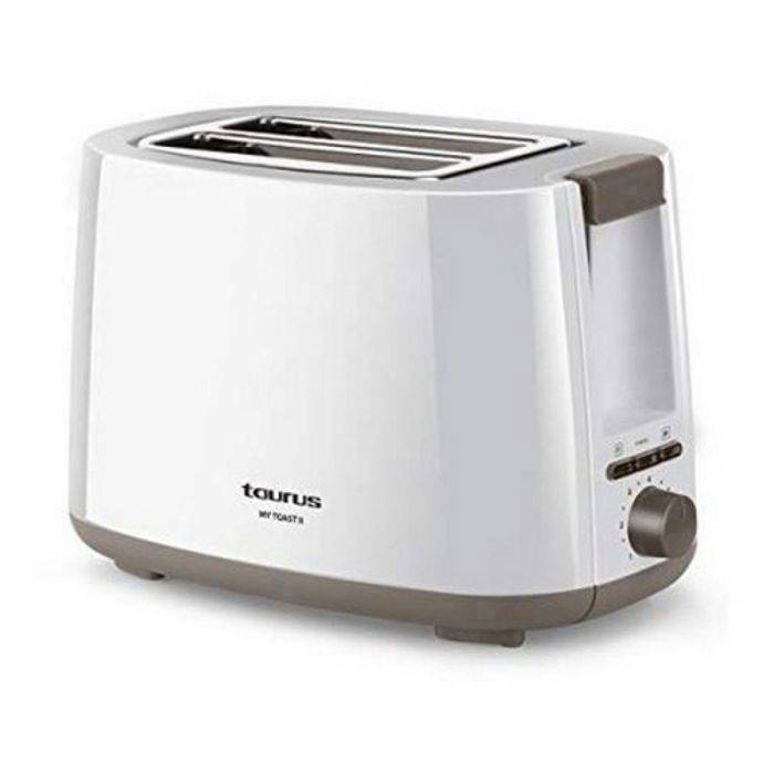 TAURUS My Toast II Toaster - White - 2 slots - 750W - Defrost function vit