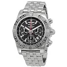 Breitling Chronomat 44 flygande fisk kol svart urtavla automatisk herrklocka AB011610-M524SS, svart, Svart, armband