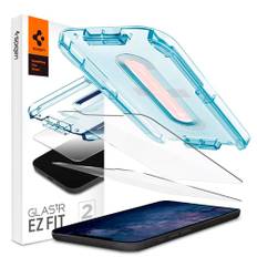 Spigen iPhone 12 Mini EZ Fit Glas.tR Skærmbeskyttelse 2. Stk - Case Friendly - Gennemsigtig