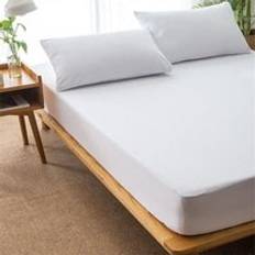 100% vattentätt lakan handduk tyg slät överkast täcke för madrass skydd mot kvalster sängöverdrag för madrass topper - 180 x 190cm