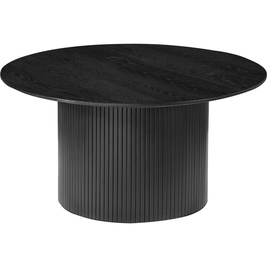 SOFFBORD i trä 90/90/45 cm - svart