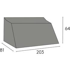 Hillerstorp Møbelovertræk til Oxelunda 3-personers sofa 203 x 81 x 64 cm
