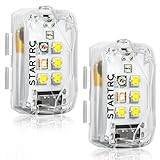 STARTRC Luz Estroboscópica,luz Lámpara LED De Flash Recargable Anticolisión Vuelo Nocturno Drones FAA, Para DJI Mini,Mavic,Phantom,Inspire, Accesorio Matrice,mochilas,ciclismo,al Aire Libre(2 Piezas)