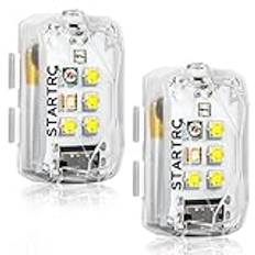 STARTRC Luz Estroboscópica,luz Lámpara LED De Flash Recargable Anticolisión Vuelo Nocturno Drones FAA, Para DJI Mini,Mavic,Phantom,Inspire, Accesorio Matrice,mochilas,ciclismo,al Aire Libre(2 Piezas)