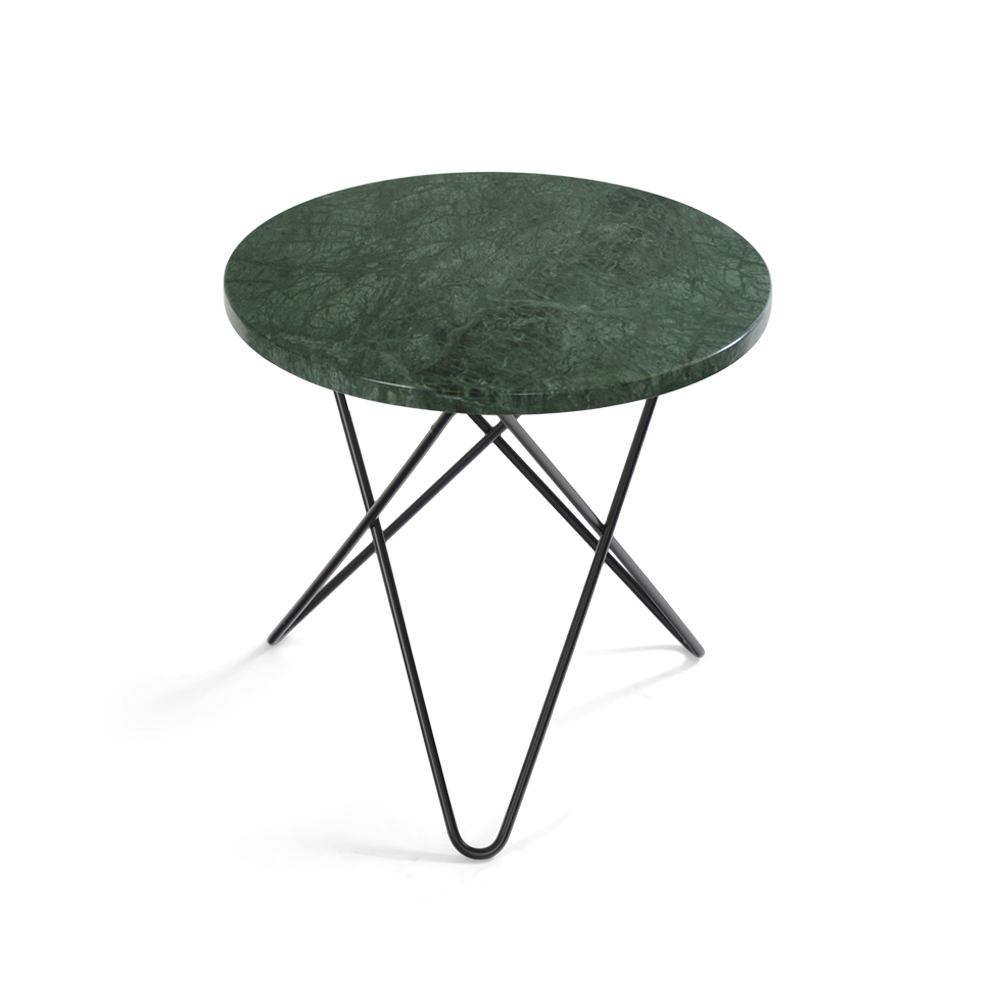 Ox Denmarq Mini O Table Marmor - Grøn / Sort