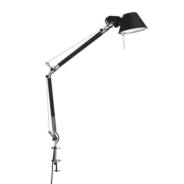 Tolomeo Mini Bordlampe Sort med Klemme