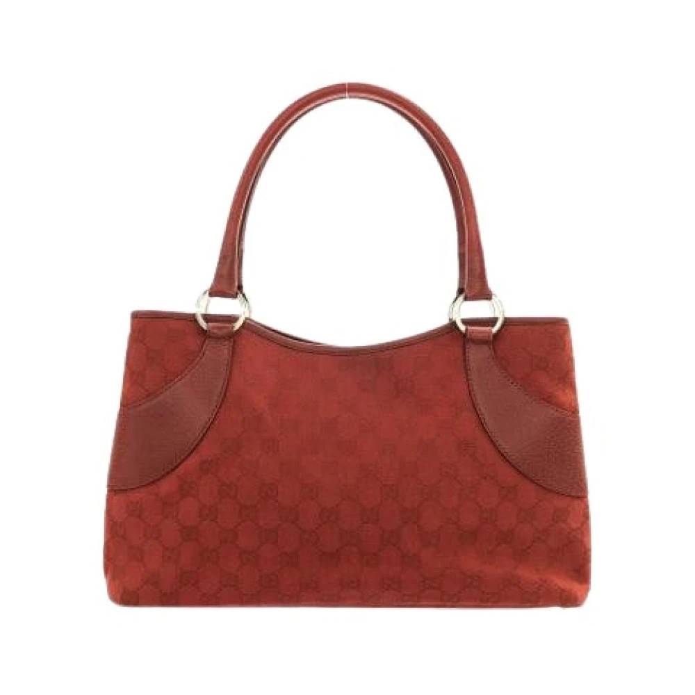 Gucci Vintage Pre-owned Canvas gucci-tasker - Vintage - Dame - Rød - ONE SIZE -