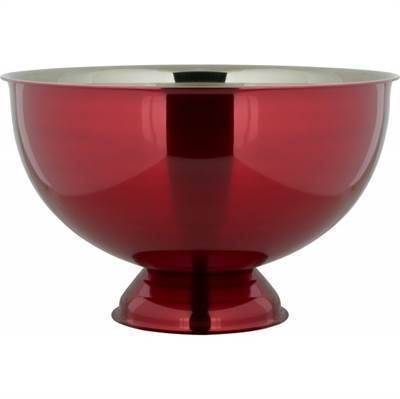 Champagnebowle, 38 cm, rød.