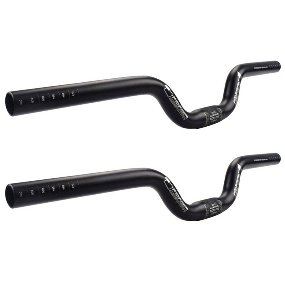 2X FMFXTR Bike Handlebar Aluminum Alloy 25.4mm Folding Bike Handlebar Riser for MTB