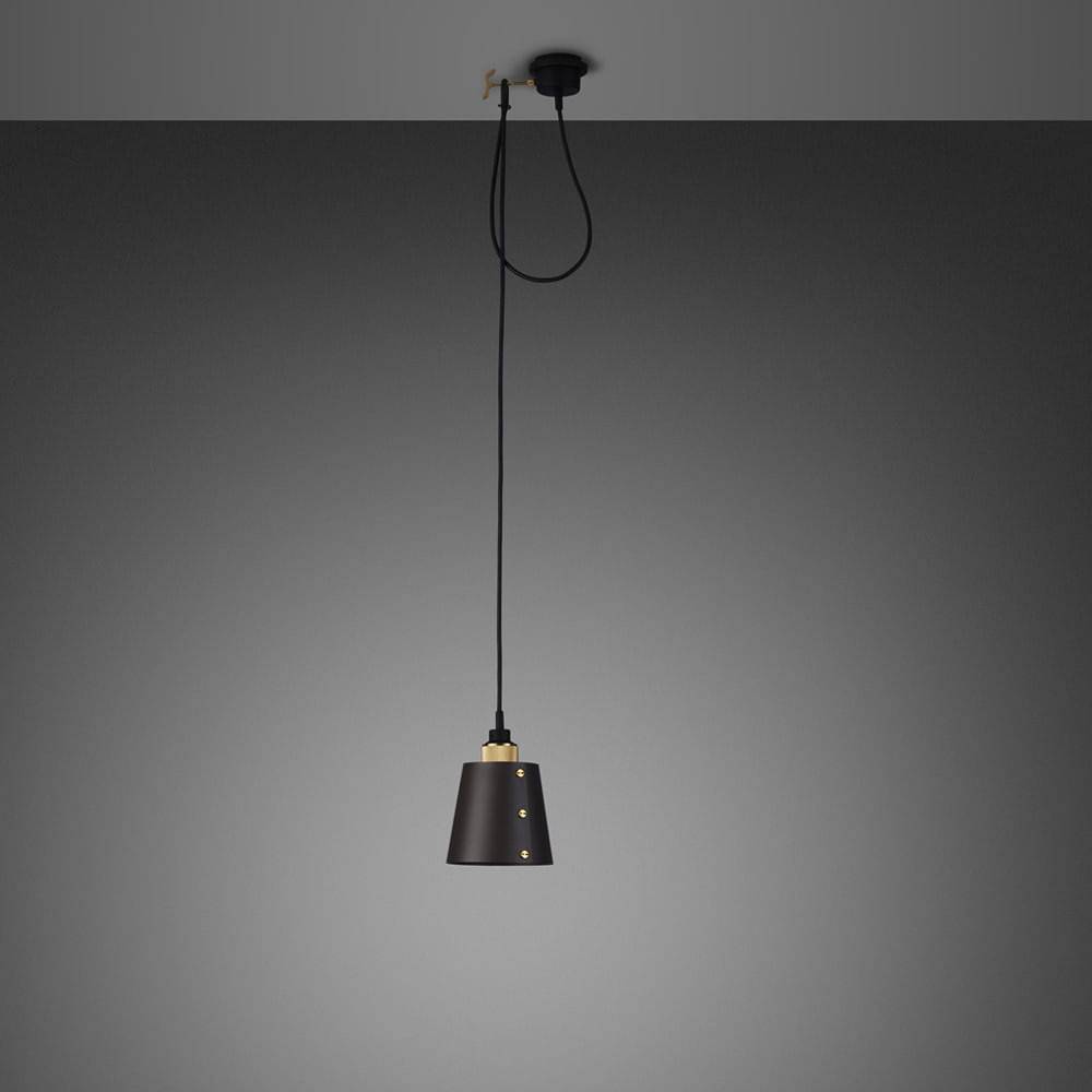 Taklampa 1.0 Hooked S 2 m Stål Grafit med Mässing