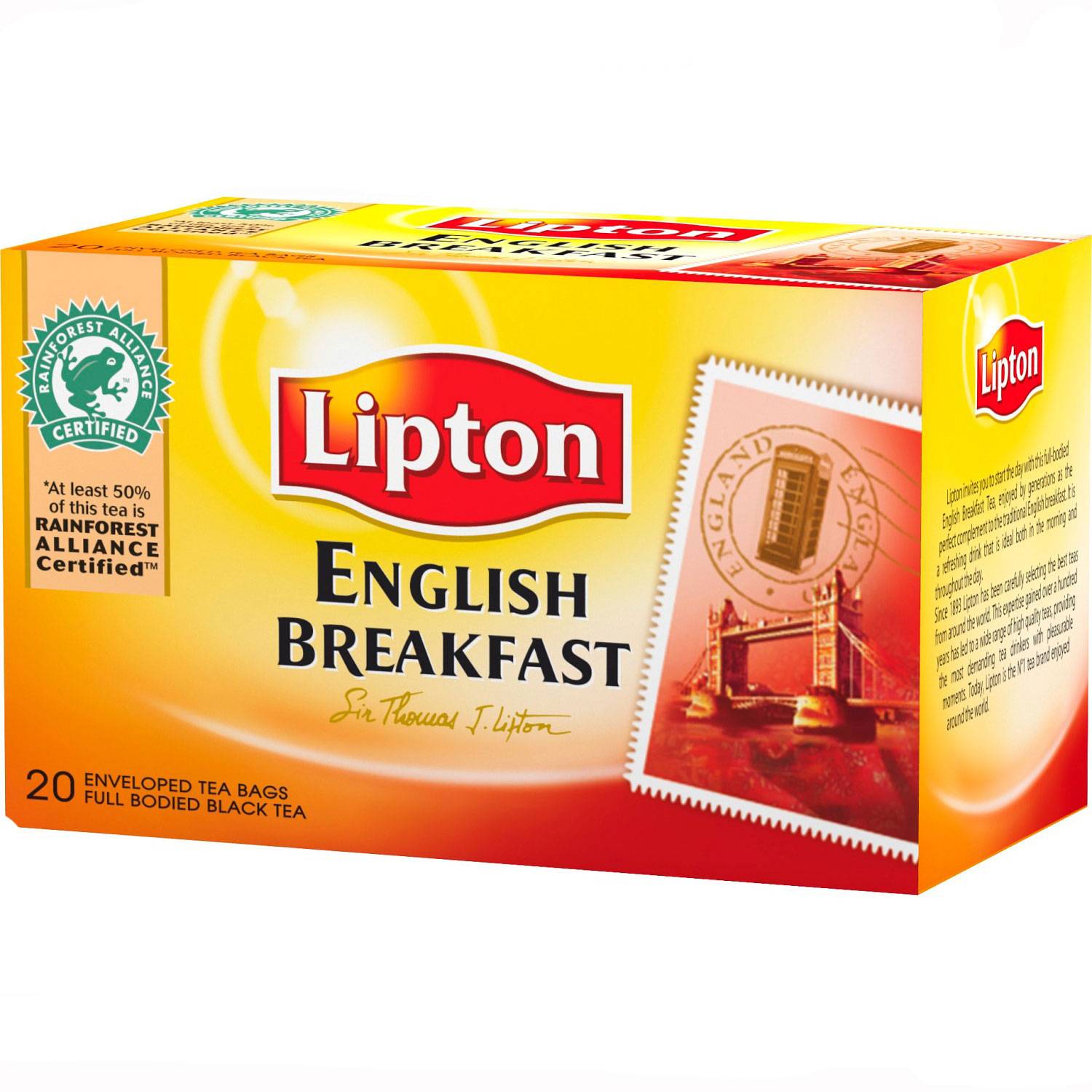Lipton Daring English Breakfast te, 20 breve