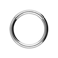 PIERCINGLINE Segmentring Clicker aus Chirurgenstahl - Piercing in Silberfarben - Größe: 0,8 mm Stabstärke | 5 mm Innendurchmesser