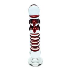 Glas Dildo - Heaven - Rød