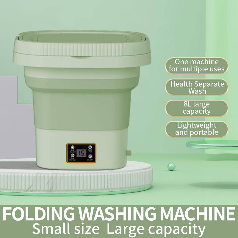 Lightweight to Carry Foldable Washing Machine With LCD Display Spin Dryer Automatic Mini Underwear Sock Centrifuge 9L Lavadoras Portatiles UK