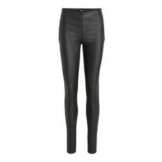 Object - Belle Mw Coated Leggings - Sort