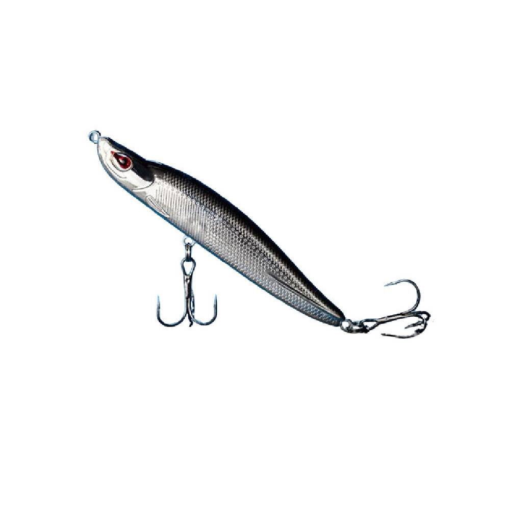 (Gray)Premium Quality Lure Artificial Bait Double Hook Design Essential Fishing For