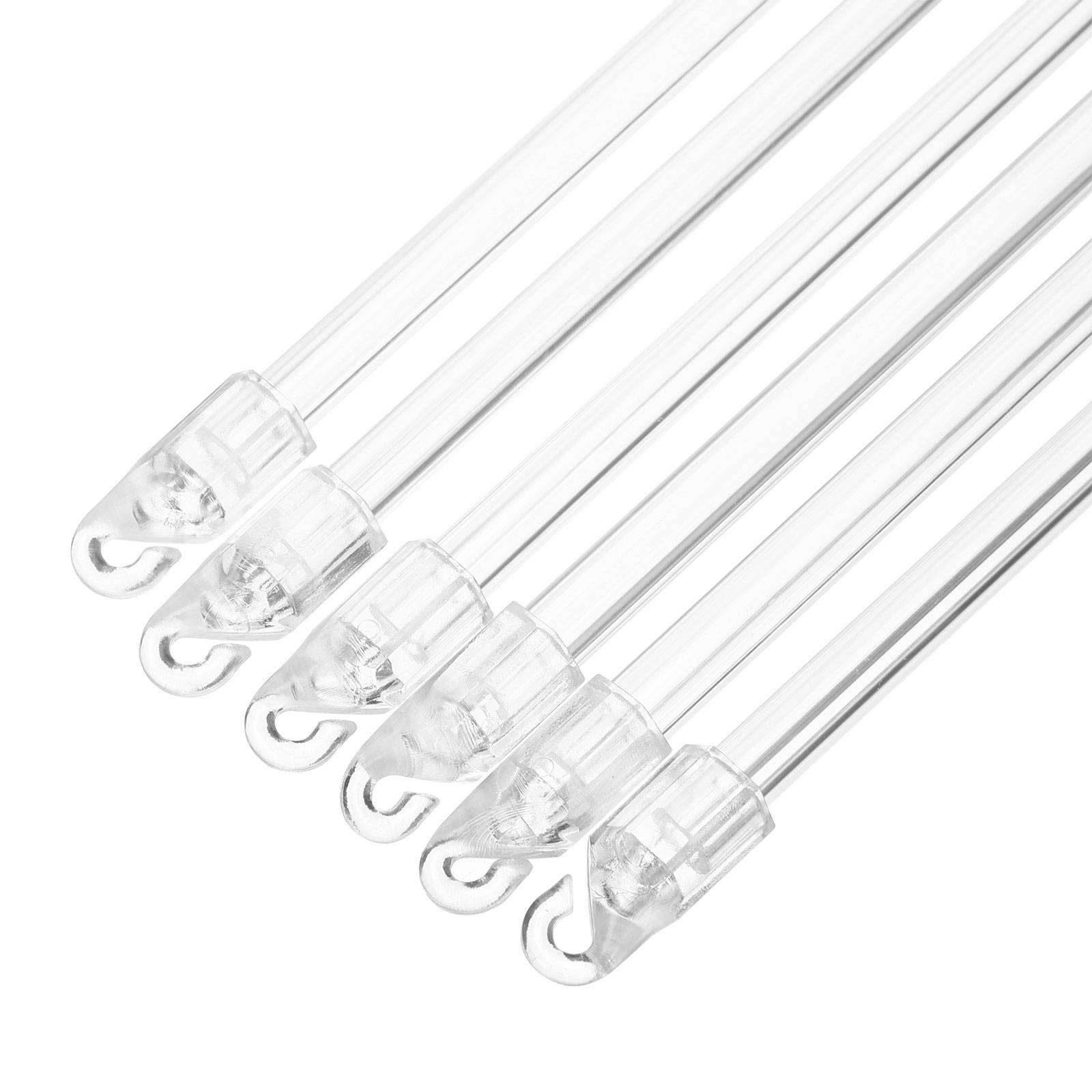 6 set Curtain Accessories Transparent Rod Hooks for Vertical Blinds Long Tilt Wand POM Material Easy Installation Window