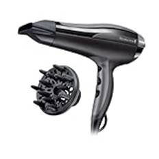 Remington Haartrockner Ionen [leicht & leistungsstark] Pro-Air Turbo (2400W, gleichmäßige Wärmeverteilung, 3 Heiz- & 2 separate Gebläsestufen, Abkühlstufe, Stylingdüse + Diffusor) D5220