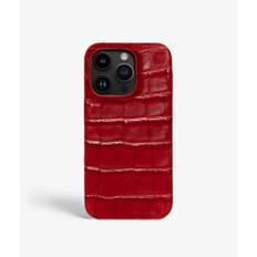 The Case Factory Cover iPhone 13 Pro Max Croco Rød