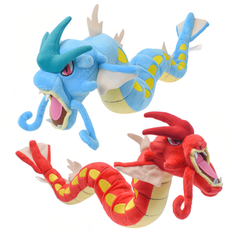 2 stilar Pokémon plyschdockor Gyarados Pocket Monster Skelett Kan deformeras Animefigur Drake Djur Gosedjur Dockor Lämpliga För Barns Födelsedagar Fes - Multifärgad (Gyarados Blå 59 cm/23,23 tum,Gyarados Röd 59 cm/23,23 tum)