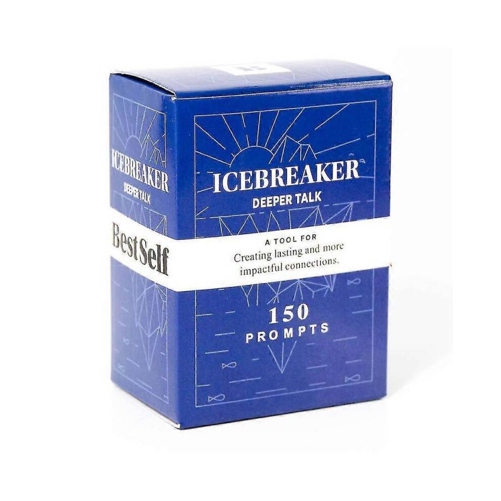 150 Cards Icebreaker Deeper Talk Deck By Bestself Conversation Party Board Game Card Games Full English