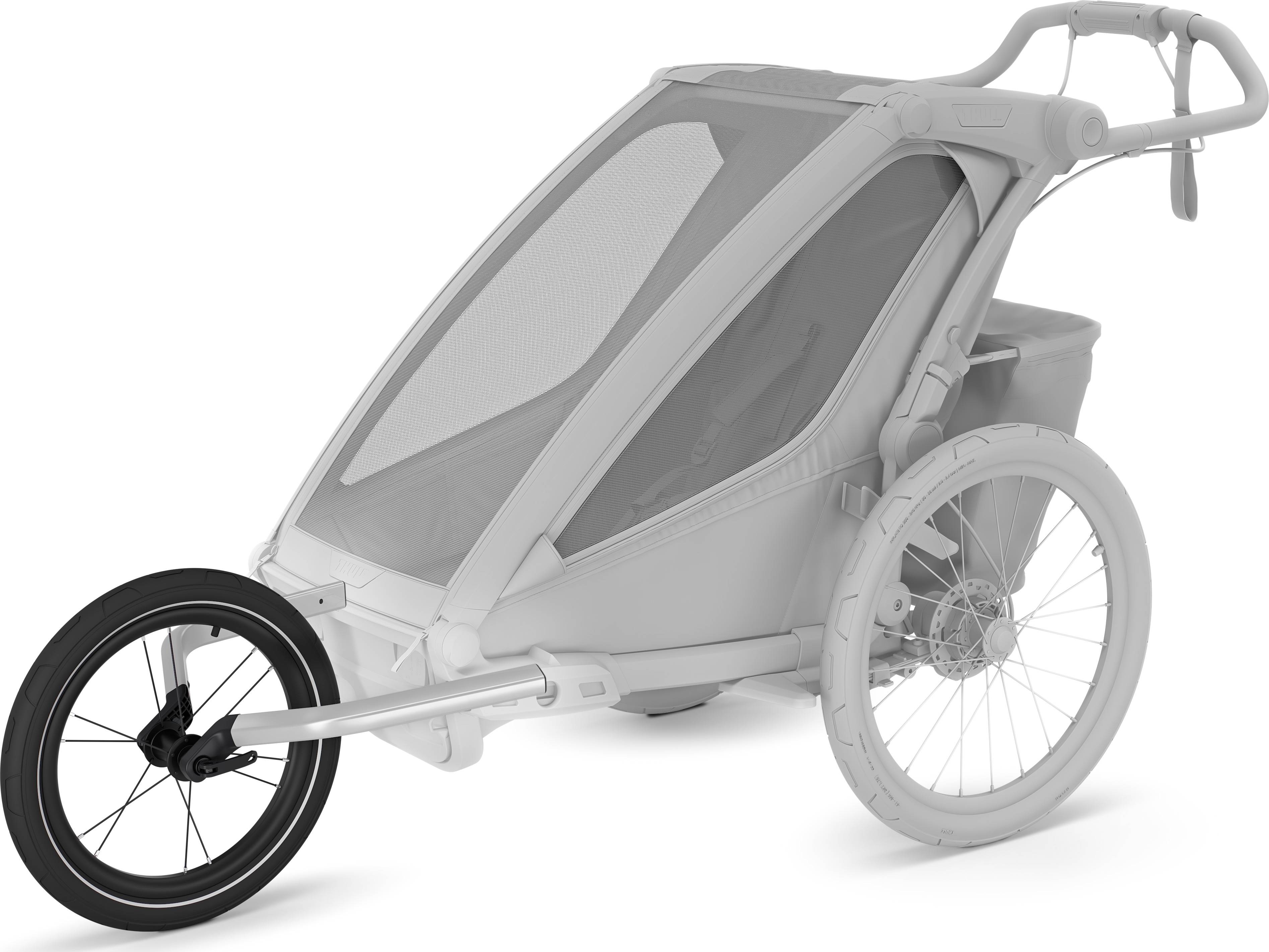 Thule Chariot 2 Jogging Kit Single Aluminium/black, OneSize