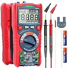 AstroAI Automatisk digital multimeter TRMS 6000 konton voltmeter, AC, DC, dioder, kontinuitet, temperatur, motstånd, kapacitet med NCV