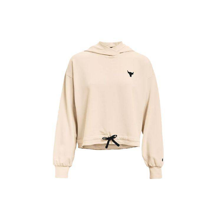 Under Armour Project Rock Terry Hoodie Dam Hoodie Beige 1361059-110 L