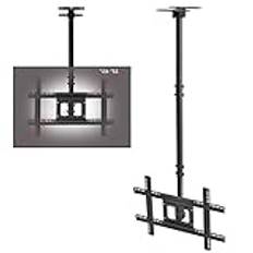 TV bracket Takfäste för TV-fäste, TV-väggfäste, passar 32"-65" platt-TV, Teleskopisk lutande och vridbar plattskärm, svart TV stand