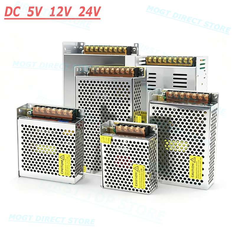 For LED Strip Driver AC 220V 110V TO 12V 5V 24V Power Supply Stable Current 5A 6A 10A 12A 15A 20A 30A 40A LED Transformer SPMS