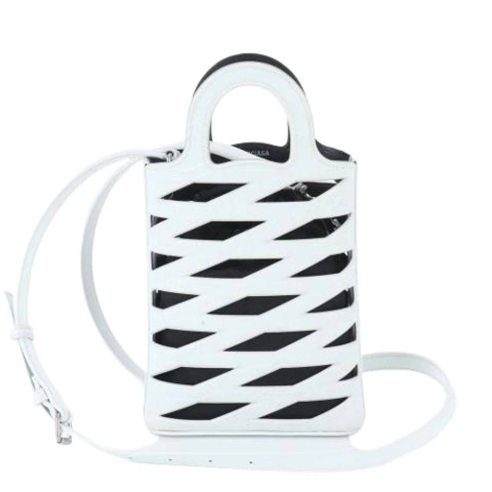 Balenciaga Vintage Pre-owned Mini Shoulder Bag - Vintage - Dame - Hvid - ONE SIZE - Uld