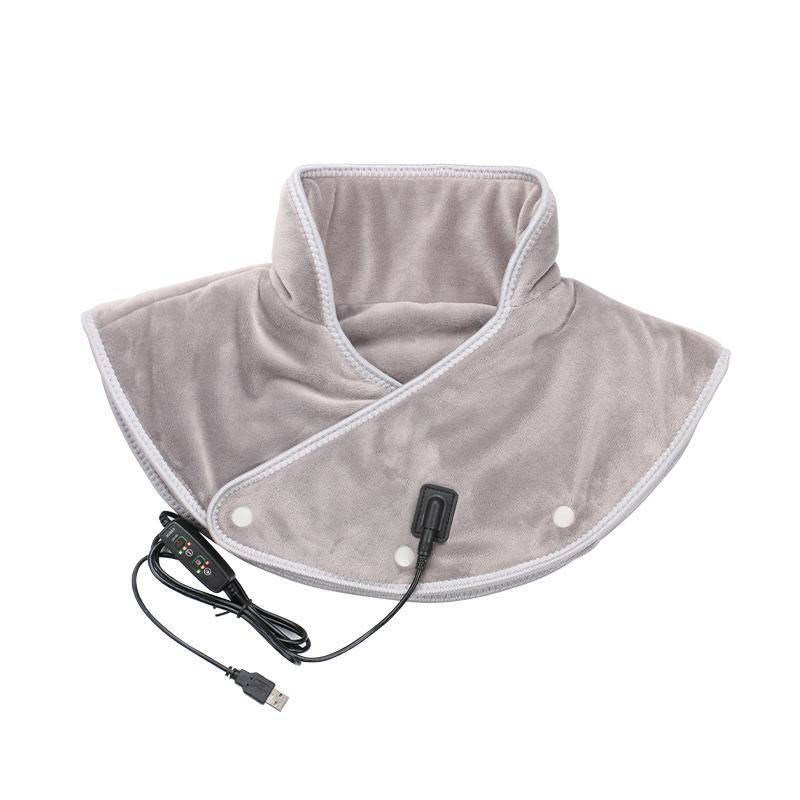 Elektrisk uppvärmning axel nackdyna massageapparat usb livmoderhalsstag Wrap termisk kompress Lindra smärta Trötthet varm rygg stag verktyg
