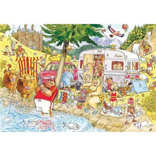 1000 bitar - Wasgij Mystery 6, Camping Commotion!