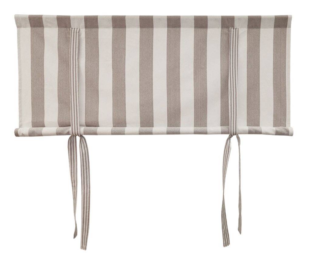 Filippa beige hissgardin - Klassiskt randigt mönster