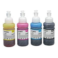 kompatibel sæt 4x refill til epson ecotank et2500 et2550 et2600 et4500 l100 l110 l1300 l200 l210 l3