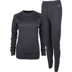 Lindberg Merino Set, Women Skidkläder Black Melange - 46