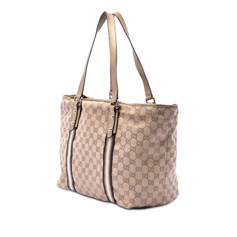 Gucci Vintage Tote Stl. - Totebags Från Magasin - Beige (L 25.50cm x W 32cm x D 18cm)