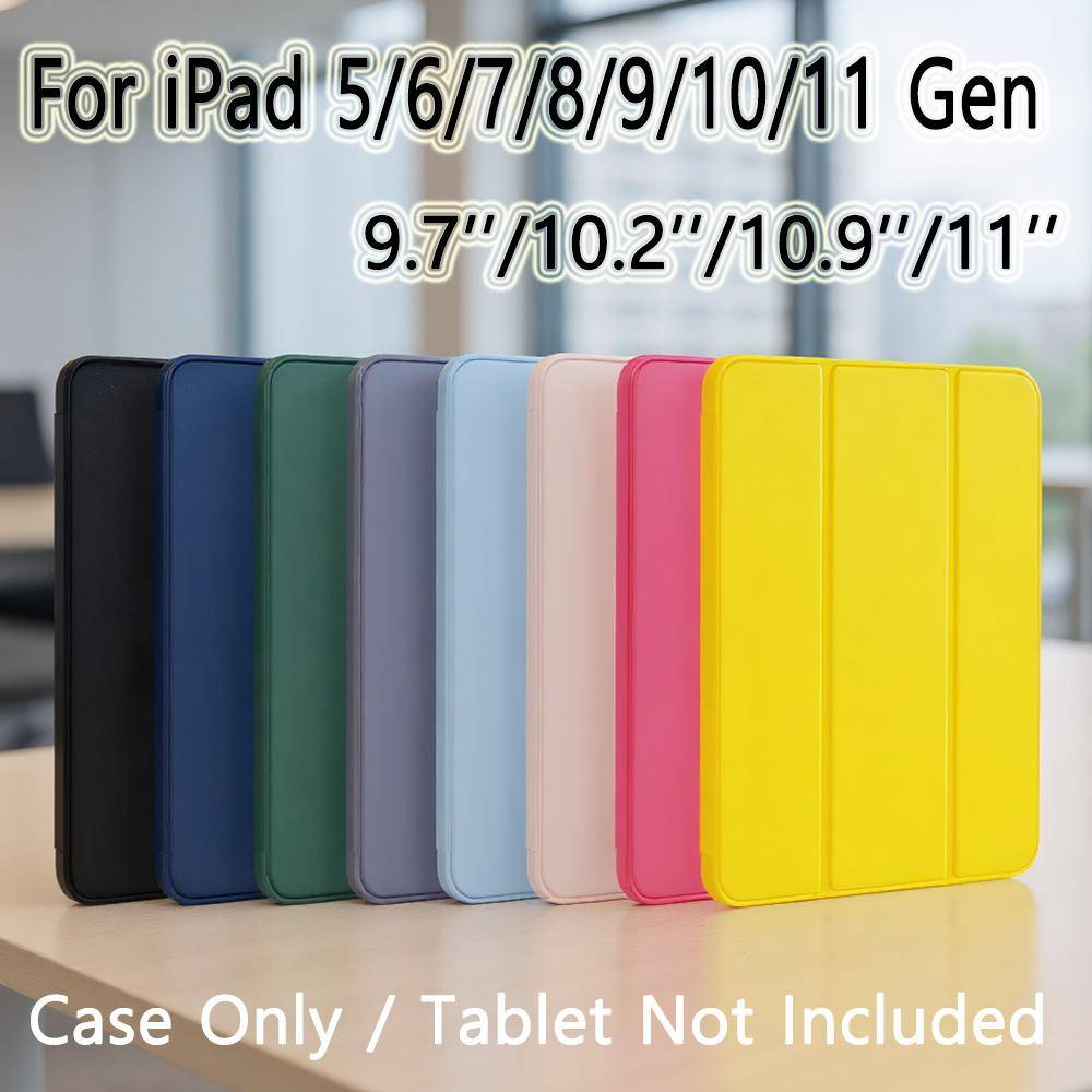 För Apple iPad 9.7 10.2 10.9 11 5:e 6:e 7:e 8:e 9:e 10:e 11:e A16 Generation Magnetiskt Fällbart Smart Fodral För iPad 5 6 7 8 9 10 11 mörkblå