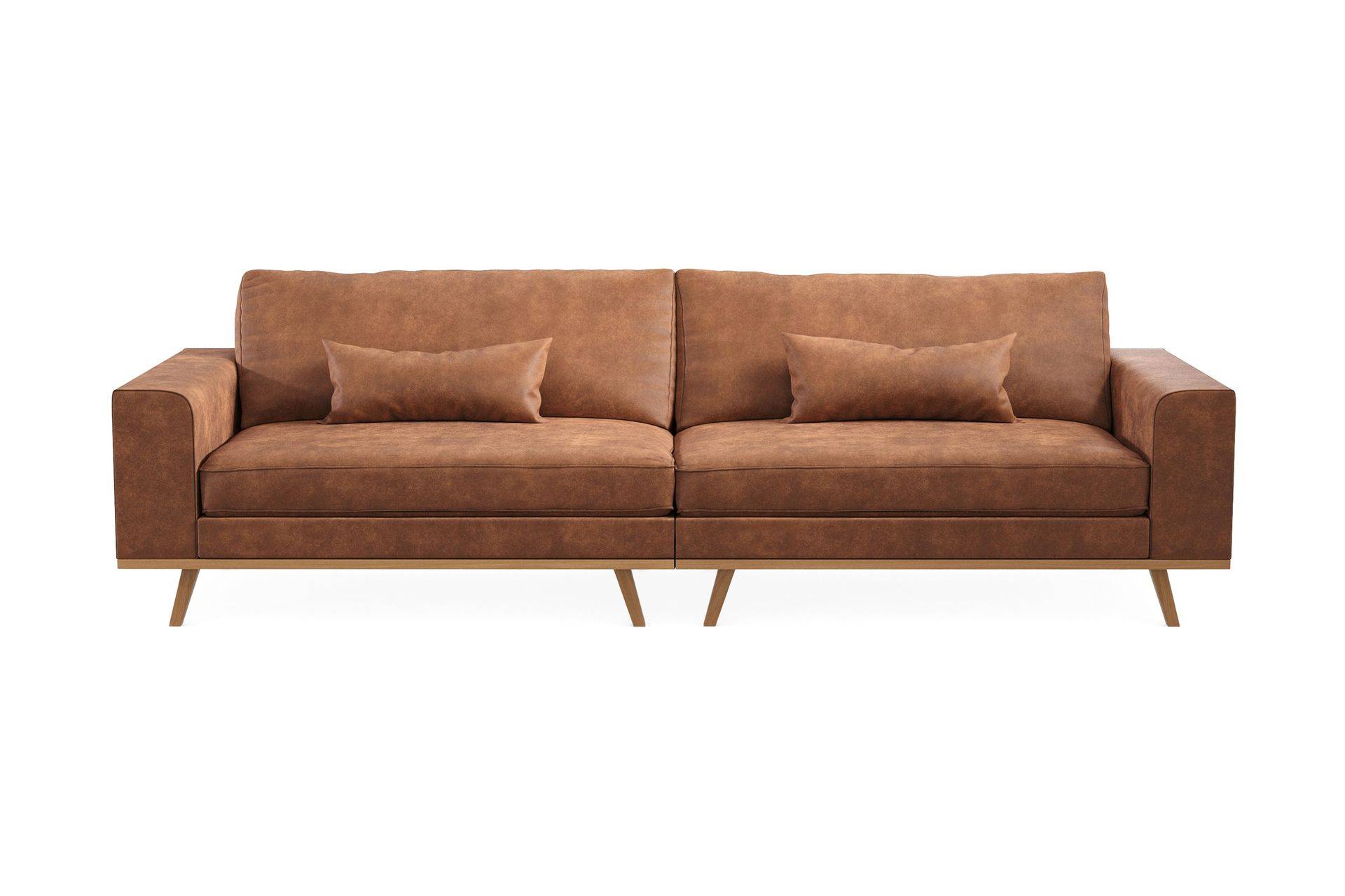 Copenhagen 4-personers Sofa i Kunstlæder - Brun
