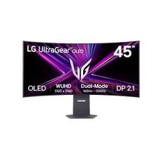 LG UltraGear, 114,3 cm (45"), 5120 x 2160 pixlar, OLED, 0,03 ms, Svart